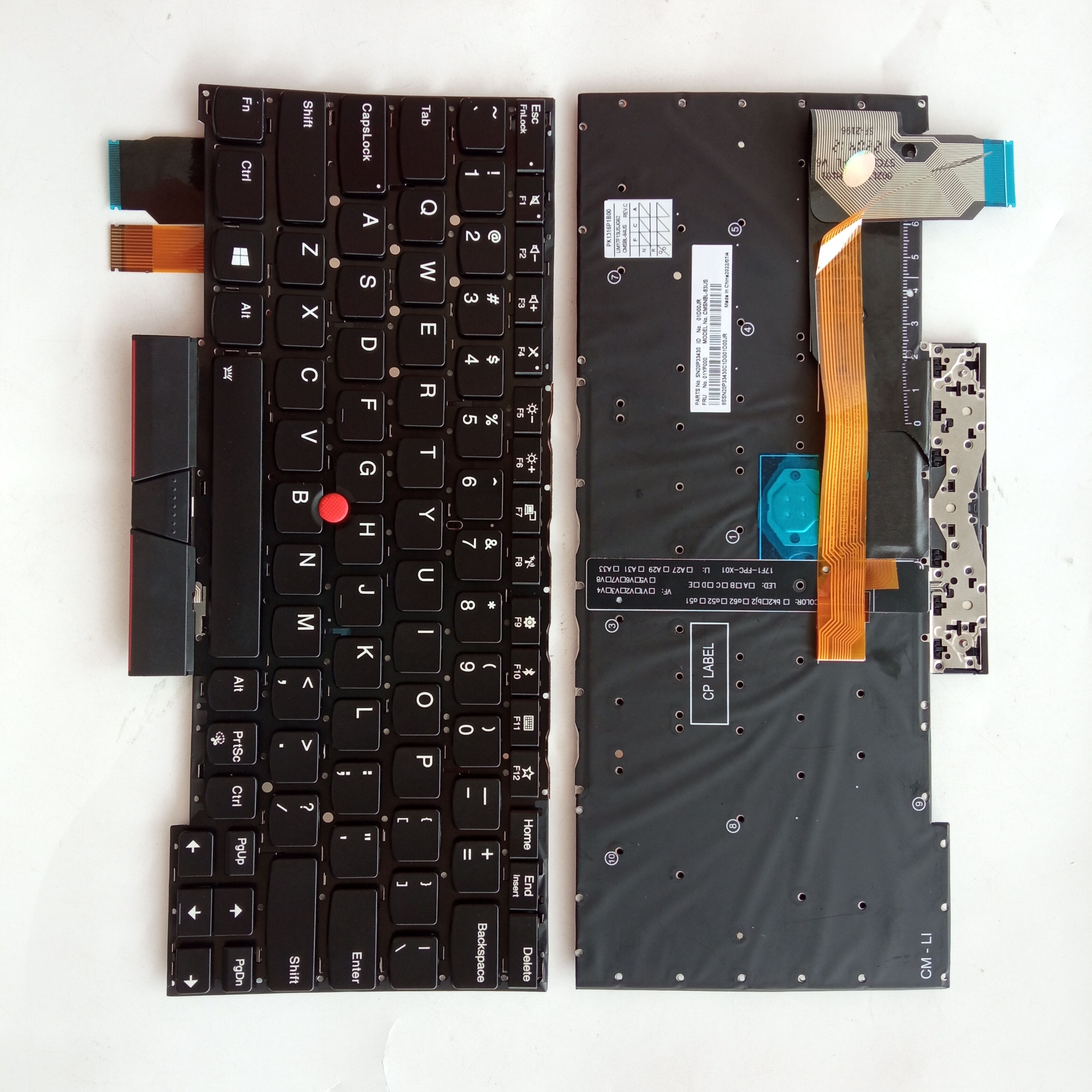 Picture of New Replacement Laptop Keyboard For IBM YOGA X390/YOGA X395 BLACK With Point Backlit (OEM) US Layout